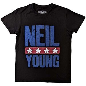 Neil Young Unisex Adult Star Logo T-Shirt / Black